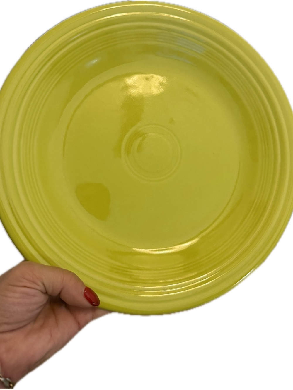 Fiesta 10.5” Dinner Plate in Lemongrass - Excellent Condition!